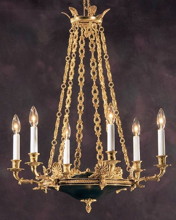 French Gold Chandelier Within Preferred Antique Chandelier And Empire Chandelier In French Gold (View 1 of 10)