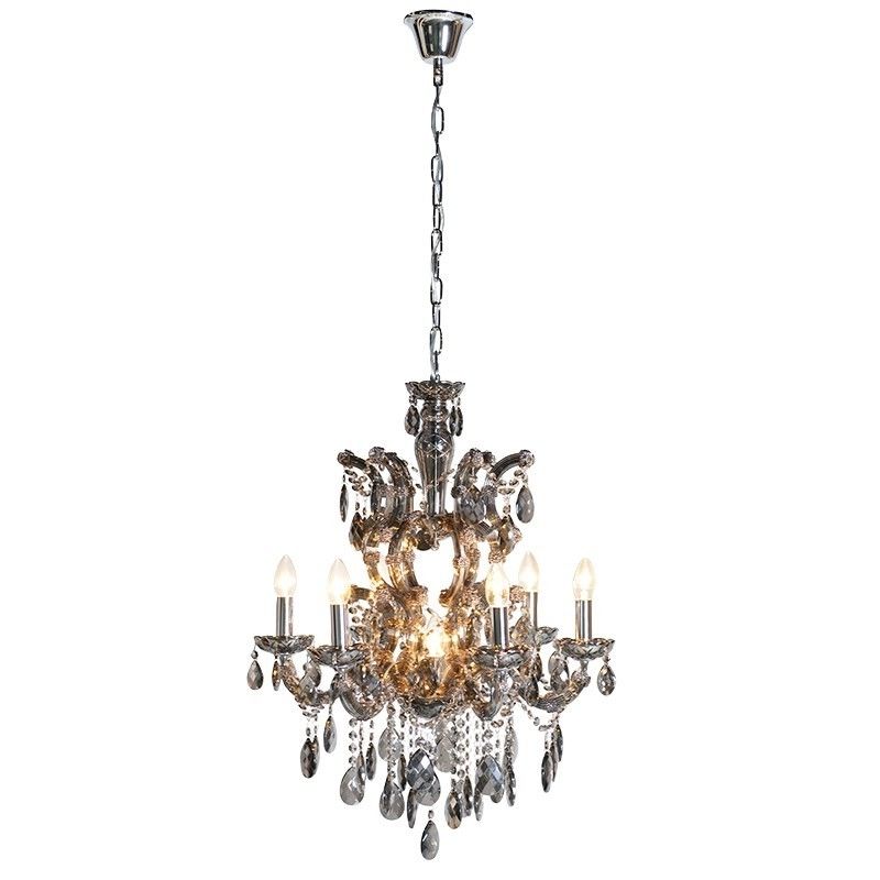 French Style Glass Chandelier (View 7 of 10)
