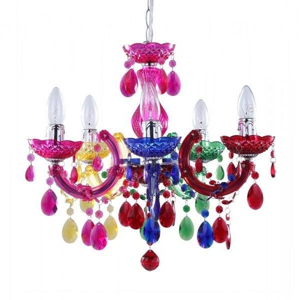 Featured Photo of Top 10 of Colourful Chandeliers