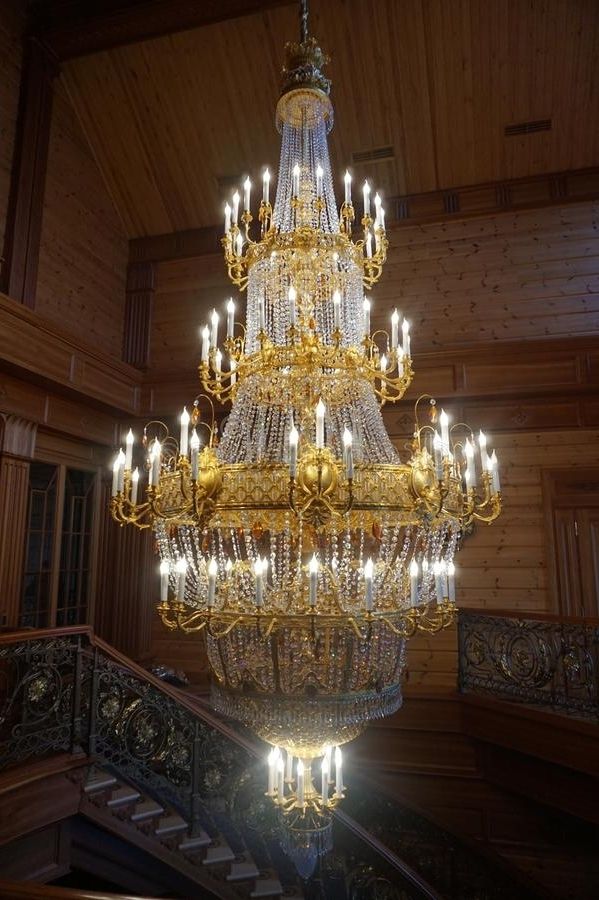 Huge Expensive Crystal Chandelier Stock Image – Image Of Wood, High Intended For Most Up To Date Expensive Crystal Chandeliers (View 8 of 10)