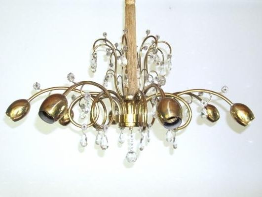Large Austrian Art Deco Chandelier From J&l Lobmeyr For Sale At Pamono Pertaining To Newest Large Art Deco Chandelier (View 8 of 10)