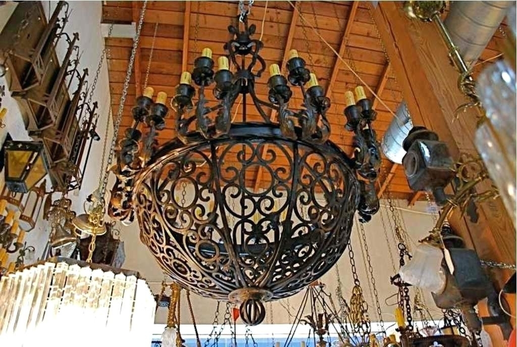 Featured Photo of  Best 10+ of Large Iron Chandeliers