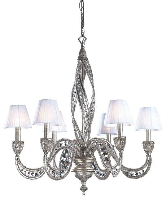 Latest Silver Chandeliers Regarding Silver Chandeliers Silver New Crystal Chandelier Style Chandeliers (View 8 of 10)