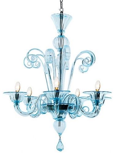 Latest Turquoise Blue Chandeliers With Regard To Murano Glass Chandelier Turquoise Contemporary Chandeliers Blue (View 3 of 10)