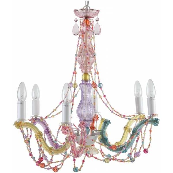 Leitmotiv Marie Therese Pastel Multi Coloured Chandelier (View 8 of 10)