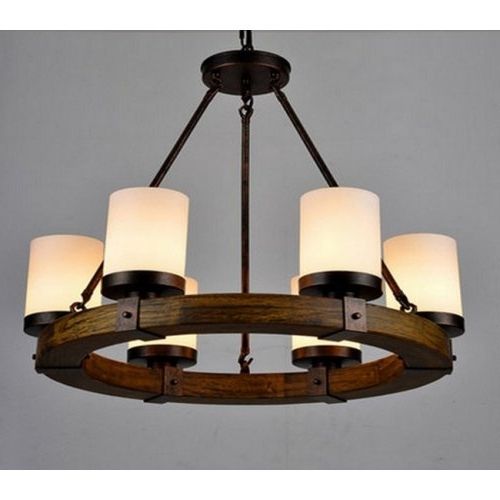 Lightinthebox Vintage Old Wood Wooden Chandeliers Painting Finish Pertaining To Widely Used Wooden Chandeliers (View 7 of 10)