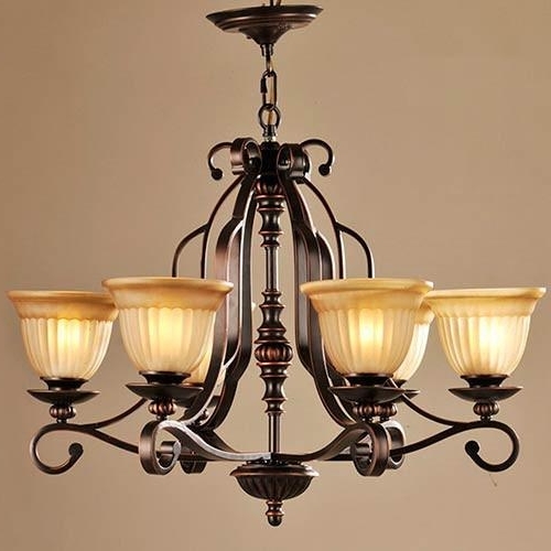 Lnc 6 Light Traditional Chandeliers, Oil Rubbed Bronze Glass Shade Regarding Well Known Traditional Chandelier (View 6 of 10)