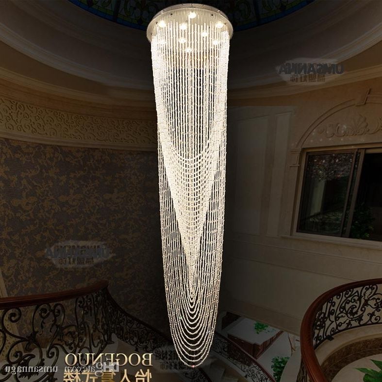 Long Modern Chandelier With Favorite Led Crystal Chandelier Lighting Modern Chandeliers Lights Fixture (View 2 of 10)
