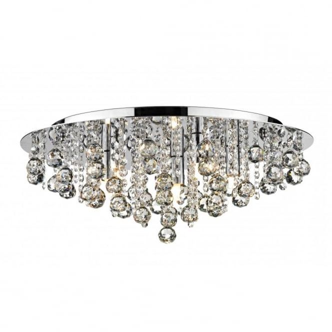 Low Ceiling Chandelier Regarding Trendy Crystal Flush Chandelier For Low Ceiling Buy Online (View 1 of 10)