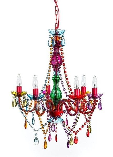 Mallori Multi Color Acrylic Crystal Boho Gypsy Chandelier In 3 Sizes Pertaining To Well Liked Gypsy Chandeliers (View 4 of 10)