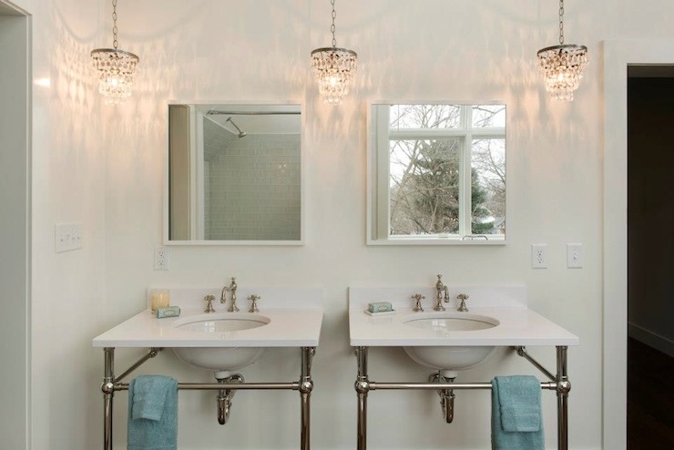 Featured Photo of 2024 Best of Mini Bathroom Chandeliers