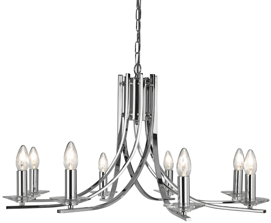 Featured Photo of Top 10 of Modern Chrome Chandelier