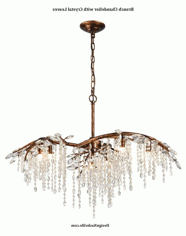 Most Popular Crystal Branch Chandelier Within Branch Chandelier With Crystal Leaves (View 4 of 10)