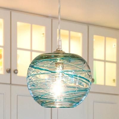 Most Popular Turquoise Glass Chandelier Lighting With Turquoise Glass Pendant Light Incredible Pair Of Lamp – Shirokov (View 7 of 10)