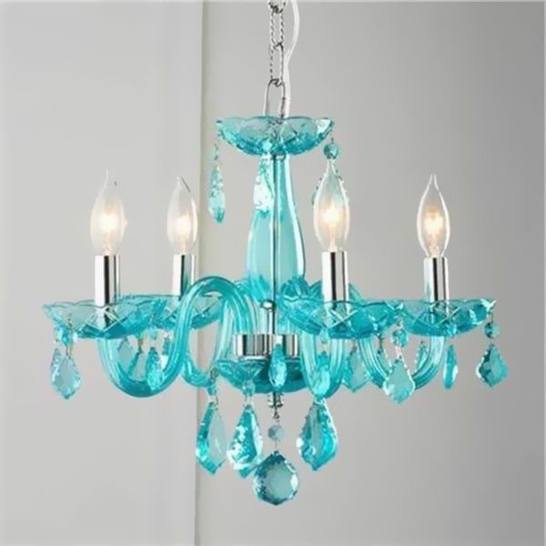 Most Recent Turquoise Mini Chandeliers In Brilliance Lighting And Chandeliers Glamorous 4 Light Full Lead (View 1 of 10)