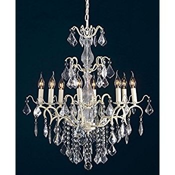 Most Recently Released Charlotte Cream Crack Glass French Large Chandelier – 8 Light Pertaining To Large Cream Chandelier (View 8 of 10)