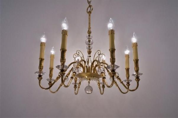 Most Recently Released French Chandelier, 1940s For Sale At Pamono Regarding French Chandelier (View 5 of 10)