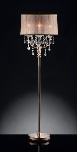 Most Up To Date Crystal Chandelier Standing Lamps Regarding Crystal Chandelier Floor Lamps – Morespoons #1dc9e4a18d (View 4 of 10)