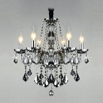 Most Up To Date Grey Crystal Chandelier Intended For Grey Crystal Chandelier Chelier Gray – Boscocafe (View 4 of 10)