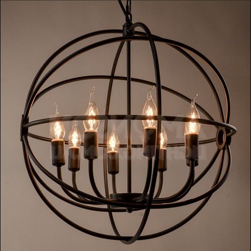 Most Up To Date Orb Iron Chandelier Black Iron Replica With Iron Chandelier (View 9 of 10)