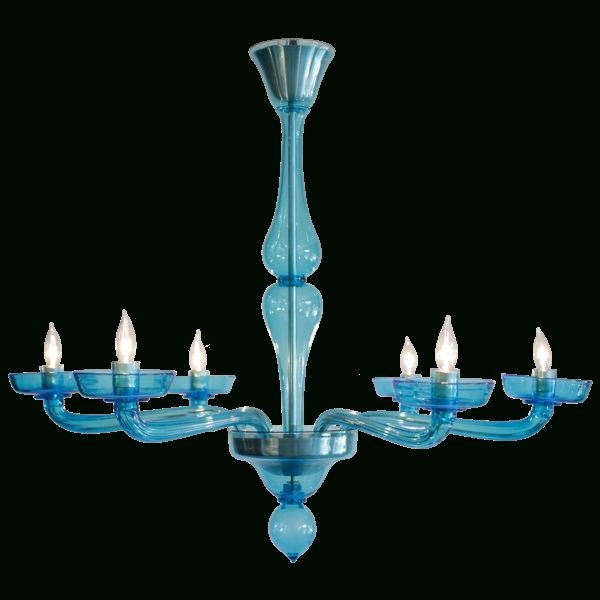Popular Blue Murano Glass Chandelier Inside Turquoise Blue Glass Chandeliers (View 8 of 10)
