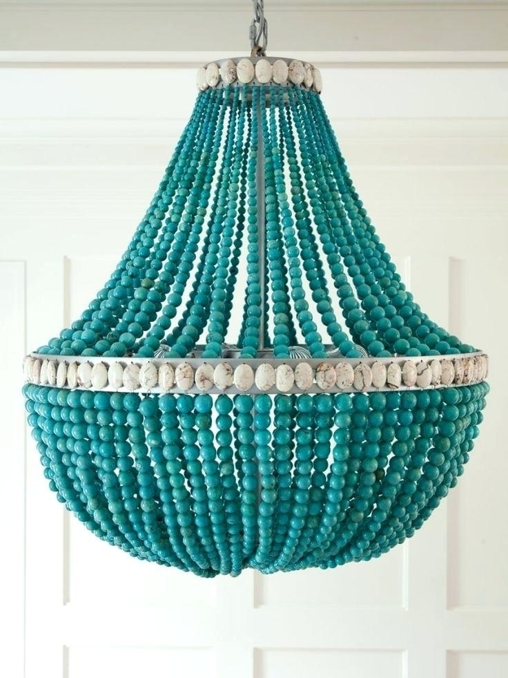 Popular Turquoise Beaded Chandelier Home Design Ideas Turquoise Beaded Intended For Small Turquoise Beaded Chandeliers (View 6 of 10)