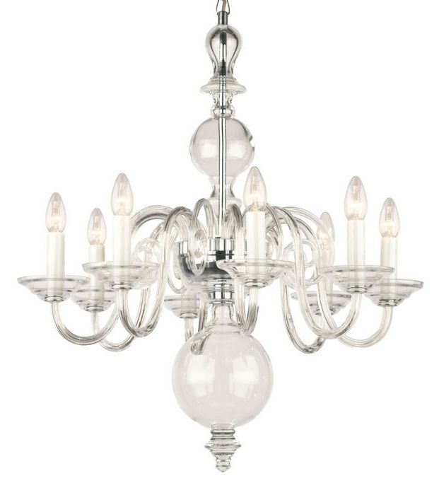 Preferred Clear Glass Chandeliers For Glass Chandelier And Egmont Smooth Crystal Chandelier (View 1 of 10)