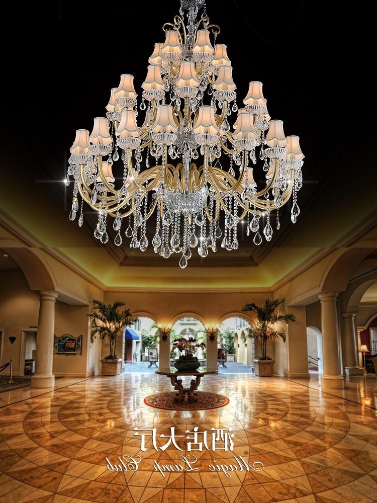 Recent Cheap Big Chandeliers For Big Hall Chandeliers Indoor Hotel Modern Living Chandelier Maria (Photo 10 of 10)