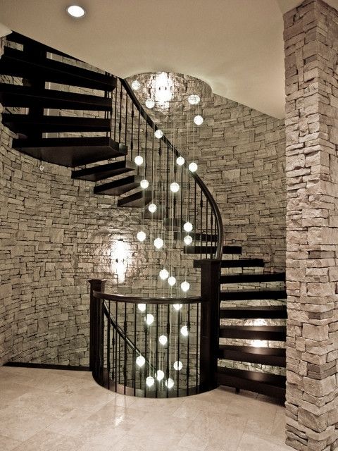 Staircase Chandeliers Pertaining To Recent Angus – Contemporary – Staircase – Vancouver  Rize Stairs (View 10 of 10)