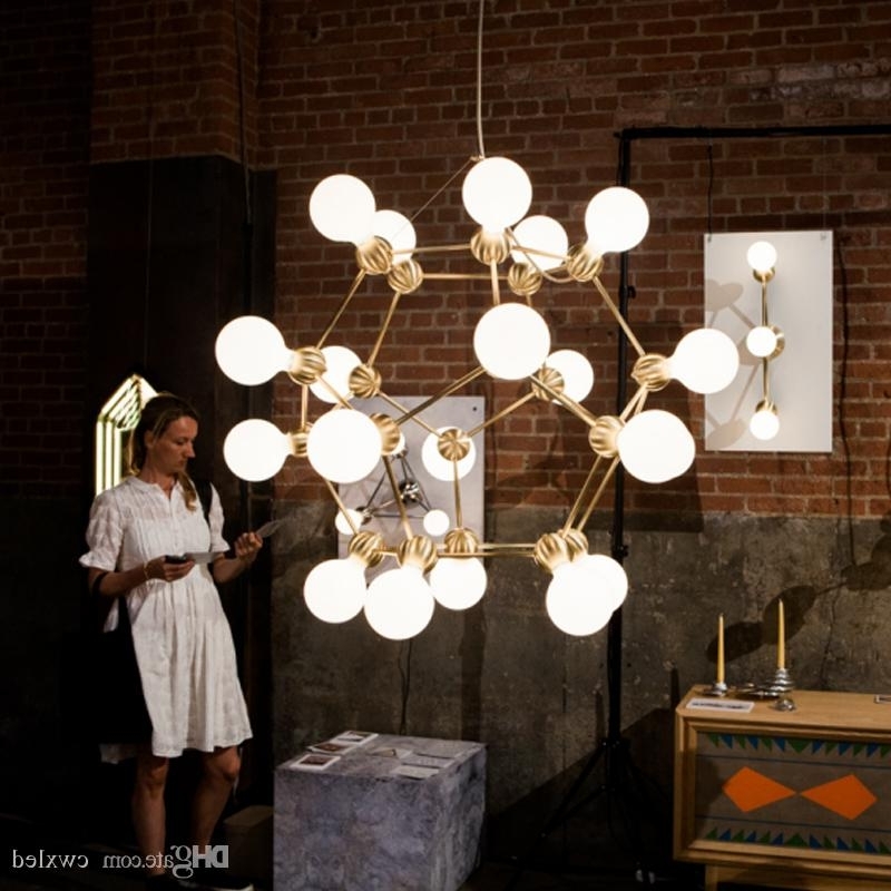 Trendy Atom Chandeliers Throughout Molecular Atom Chandeliers Lighting Modern Novelty Pendant Lamp (Photo 1 of 10)