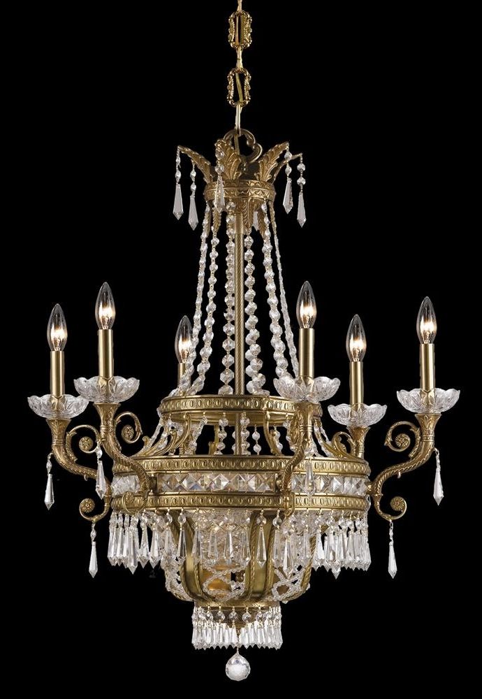Trendy Brass And Crystal Chandelier Inside Buy Solid Brass Crystal Chandelier (View 5 of 10)