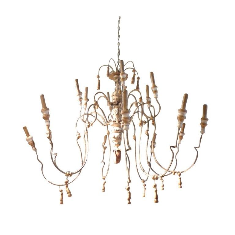 Trendy French Chandelier Intended For 18th Century Style Wood And Iron French Chandelier For Sale At 1stdibs (View 2 of 10)