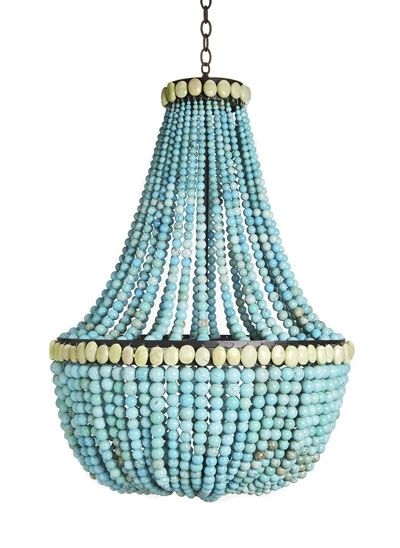 Turquoise Empire Chandelier – For Most Recent Turquoise Gem Chandelier Lamps (View 1 of 10)