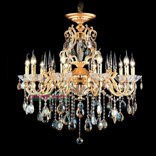 Vintage Chandeliers With Regard To Most Up To Date Bohemian Crystal Chandelier Traditional Vintage Chandeliers Bronze (View 10 of 10)