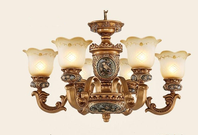 Vintage Chandeliers With Well Liked European Style Antique Chandeliers Lamps 6 Lights Bedroom Dining (View 2 of 10)