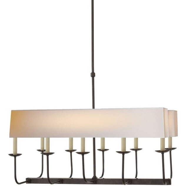 Visual Comfort Sl5863bz Np2 Studio Sandy Chapman 10 Light Linear With Regard To Newest Branched Chandelier (Photo 4 of 10)