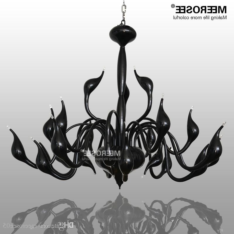 Well Known Black Chandeliers Regarding 2015 Real Chandeliers Lustre Modern Crystal Chandelier Modern Black (View 6 of 10)