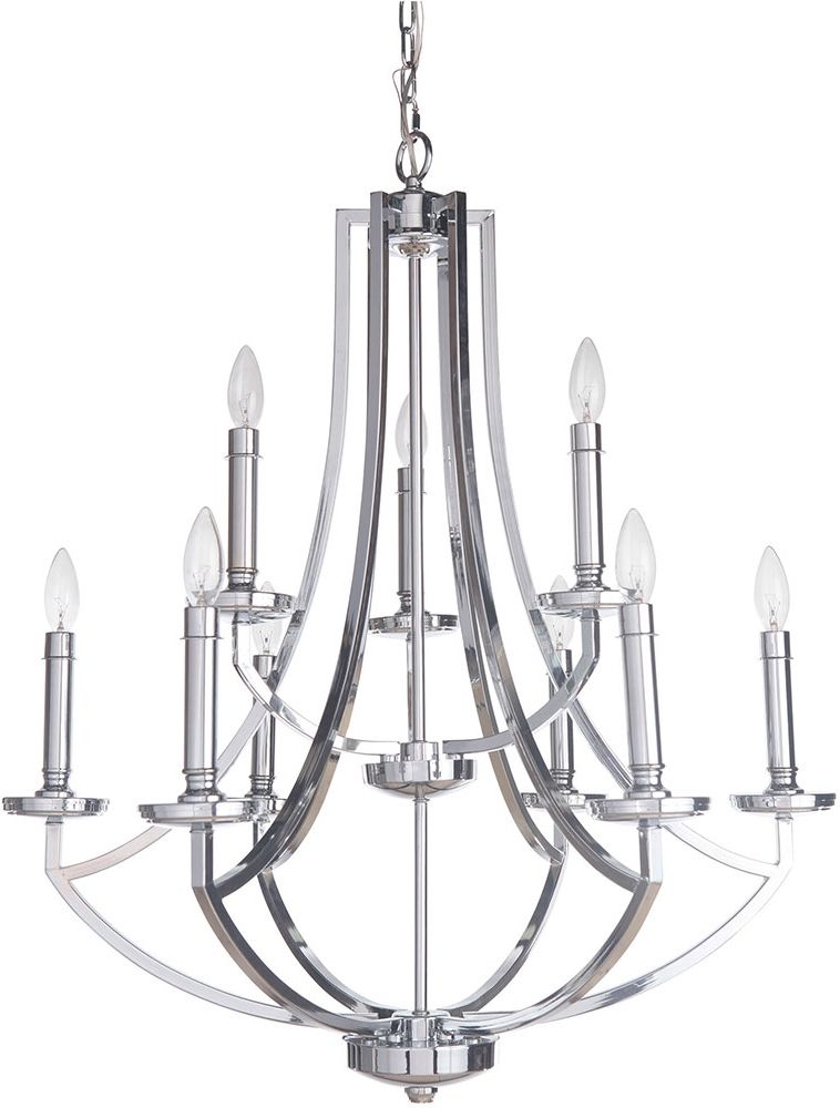 Well Known Craftmade 40029 Ch Hayden Chrome Chandelier Lighting – Cft 40029 Ch Intended For Chrome Chandelier (View 3 of 10)