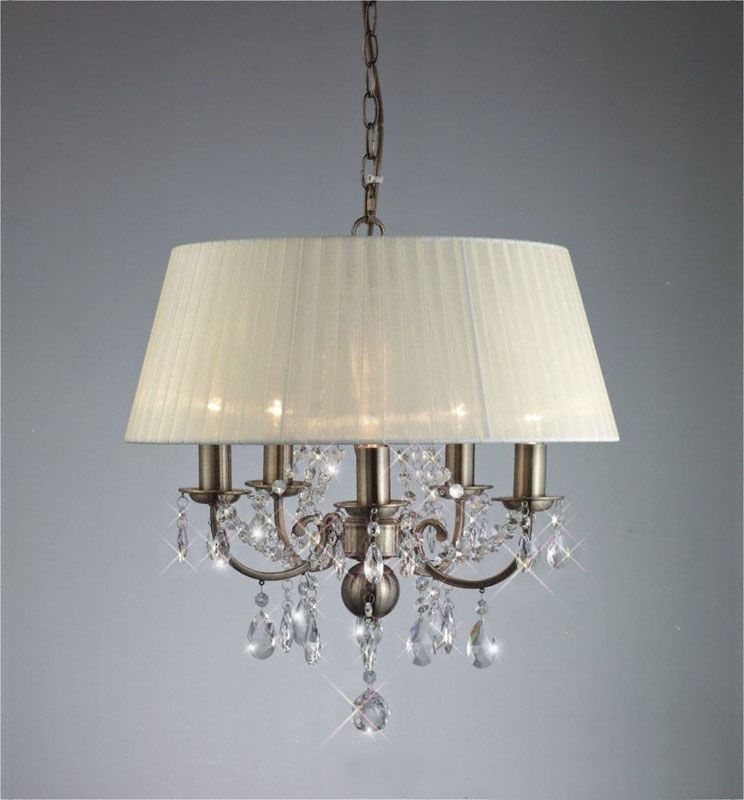 Well Known Cream Shaded Crystal Chandelier With Cream Crystal Chandelier (View 5 of 10)