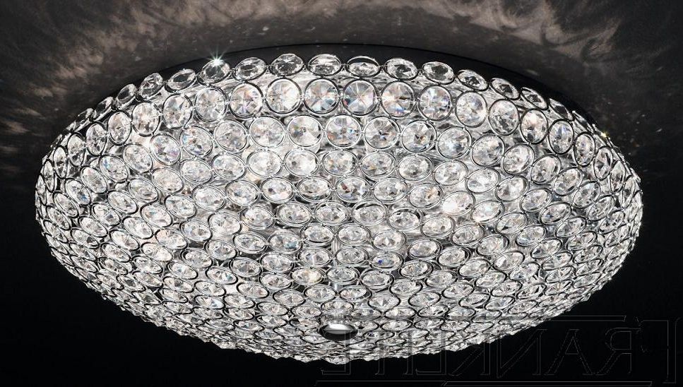 Well Known Franklite Marquesa 6 Light Flush Crystal Ceiling Light (View 4 of 10)