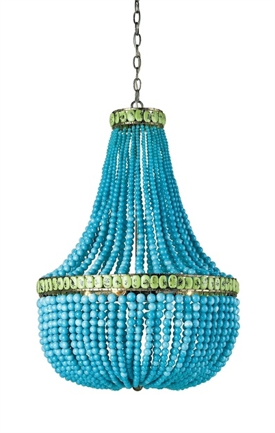 Featured Photo of Top 10 of Turquoise Chandelier Lights