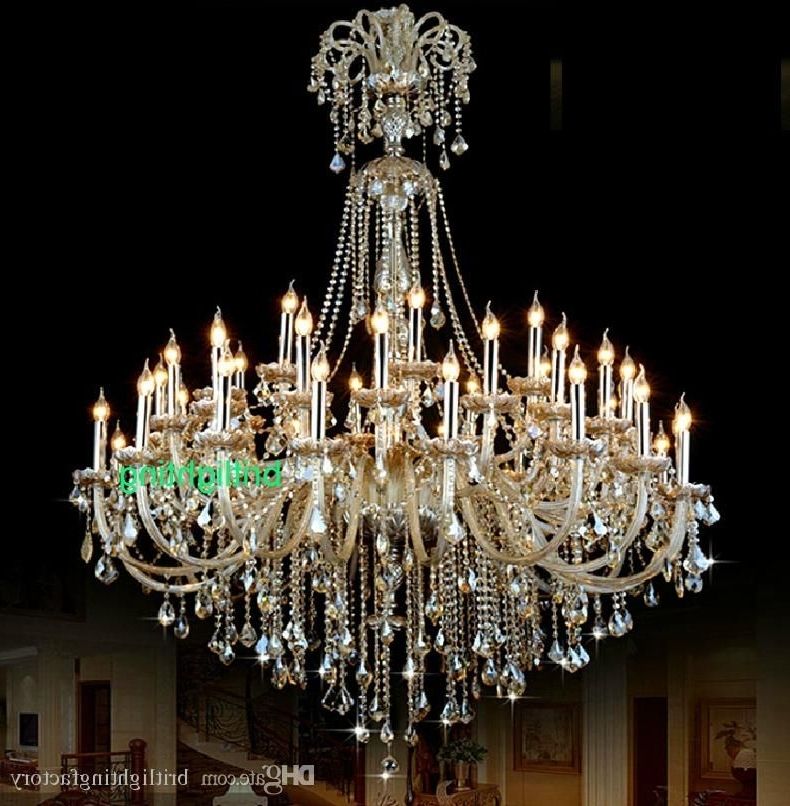 Well Known Huge Crystal Chandeliers Throughout Extra Large Crystal Chandelier Lighting Entryway High Ceiling (View 1 of 10)
