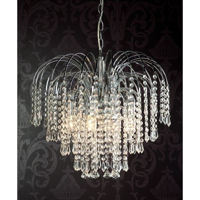 Well Known Waterfall Crystal Chandelier With Regard To Chandelier Crystal Sphere (View 1 of 10)