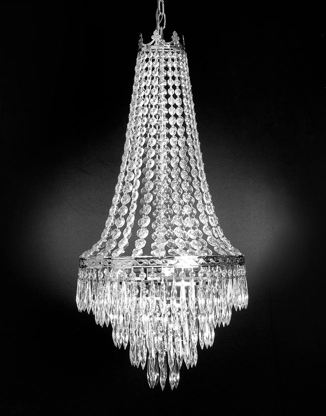 Well Liked Antique Vintage Chandelier Office Fixture Clear Silver 4 Light Pertaining To Silver Chandeliers (View 5 of 10)