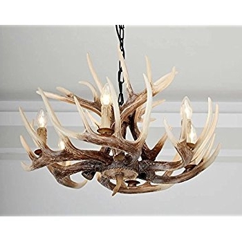 Well Liked Antler Chandelier Inside Castlecreek 9 Light Whitetail Antler Chandelier – – Amazon (Photo 1 of 10)