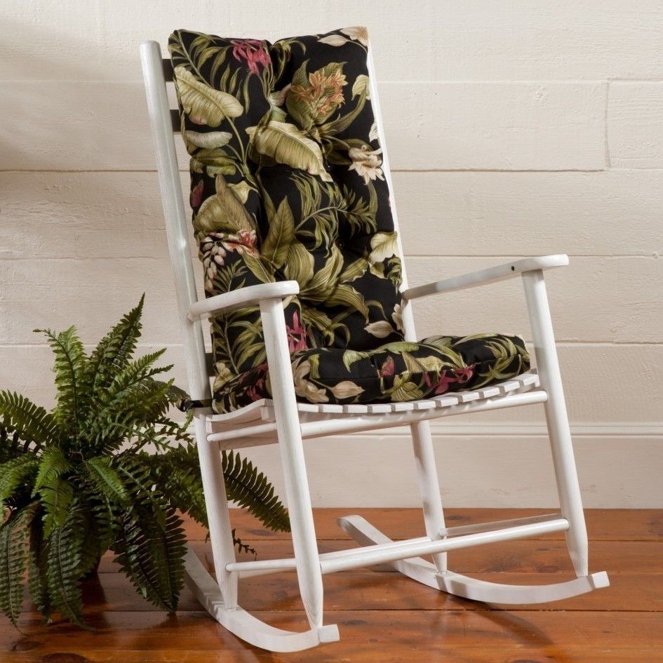 Best And Newest Patio Rocking Chairs With Cushions Throughout Furniture:superb Patio Chair Cushions Clearance Walmart Also Patio (View 4 of 15)