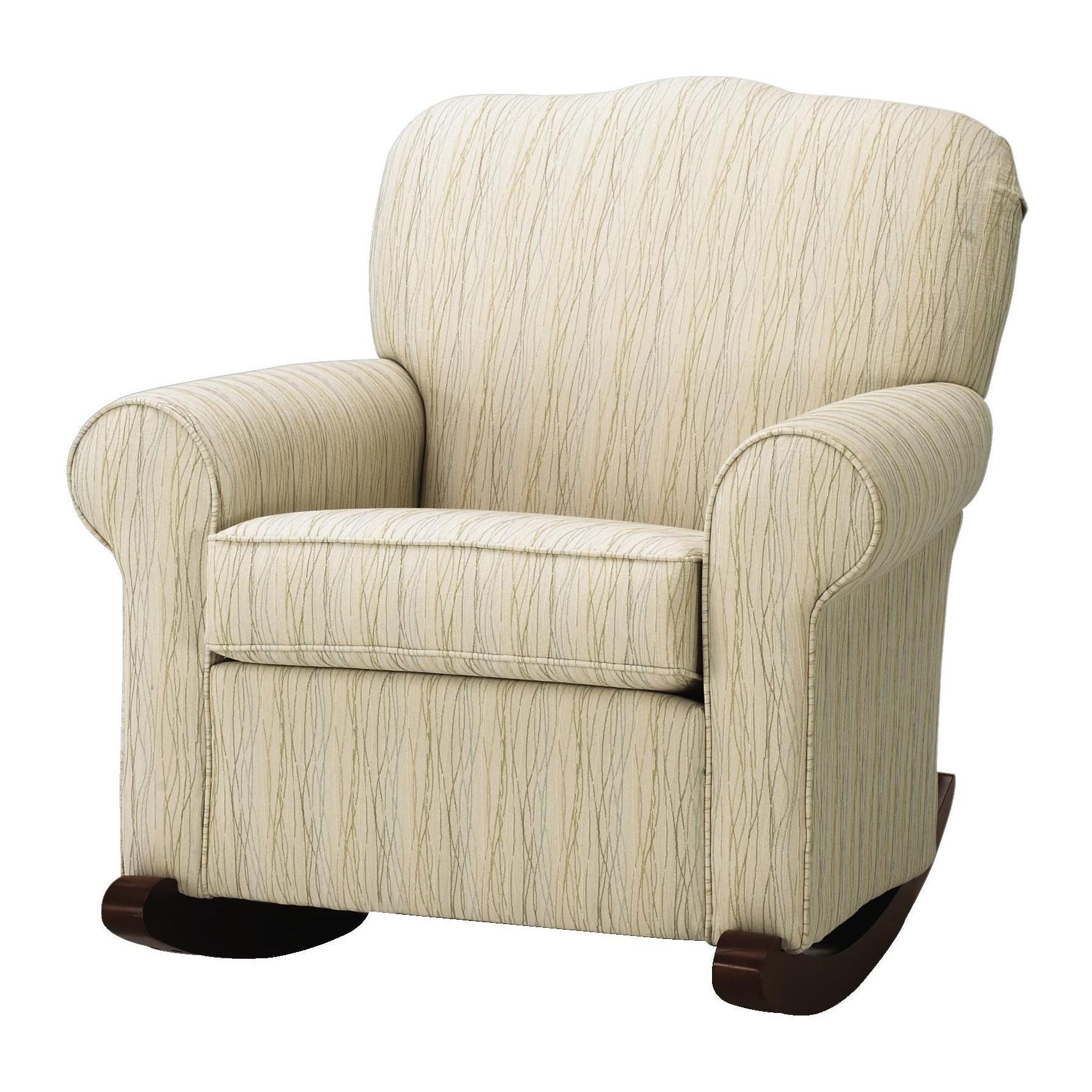 Best And Newest Splendent Baxton Studio Yashiya Fabric Upholstered Rocking Chair For Upholstered Rocking Chairs (Photo 1 of 15)