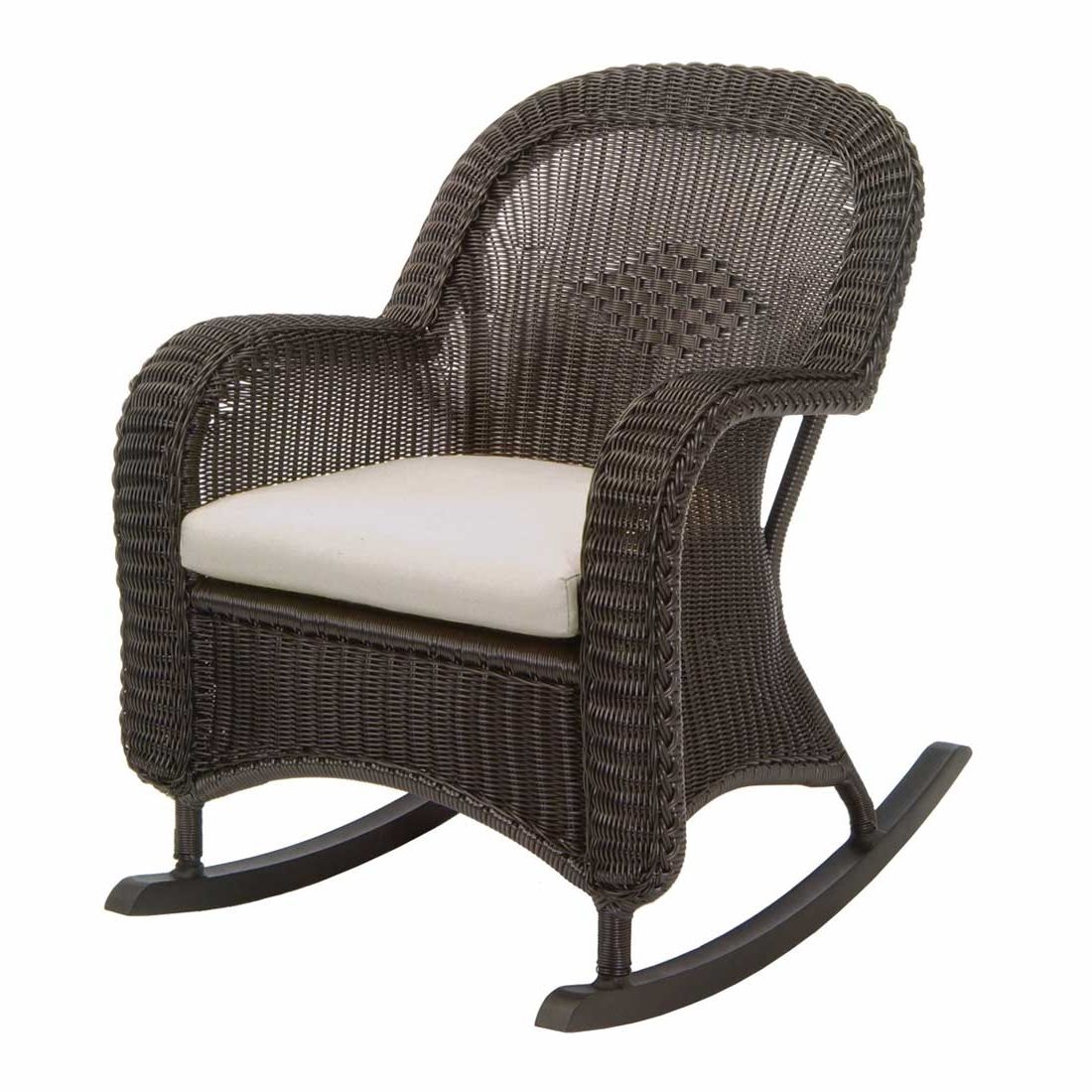 Most Current Outdoor Wicker Rocking Chairs Regarding Classic Outdoor Wicker Rocking Chair (View 13 of 15)