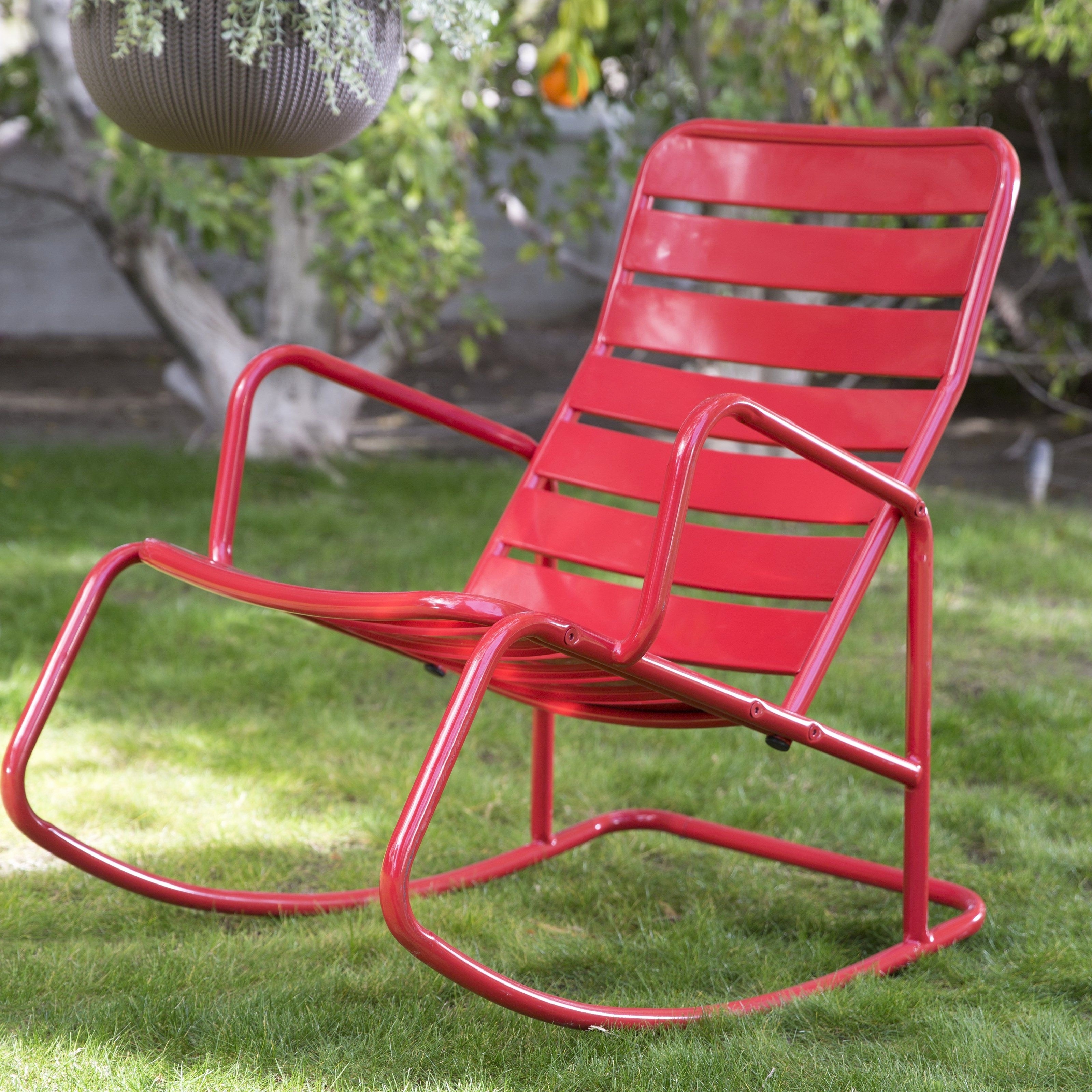 Featured Photo of 15 Best Ideas Outdoor Patio Metal Rocking Chairs