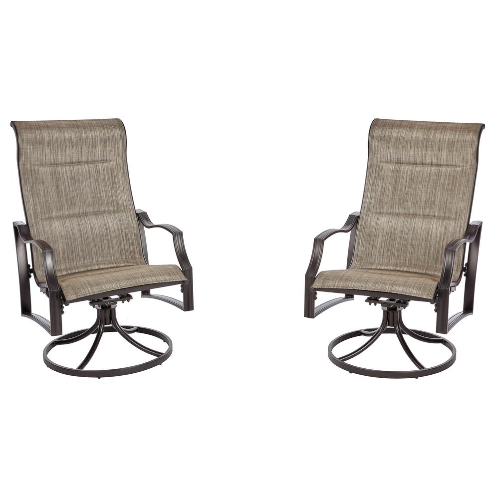 Patio Sling Rocking Chairs Pertaining To Most Current Sling Patio Furniture – Patio Chairs – Patio Furniture – The Home Depot (View 7 of 15)